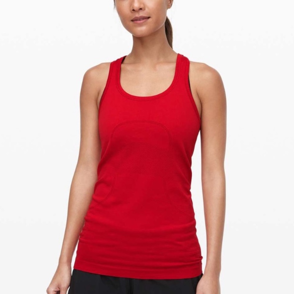 Lululemon Red Swiftly Tank Size 6